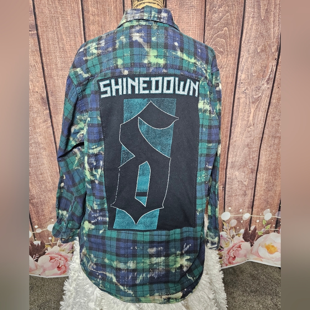 UNISEX SHINEDOWN DOUBLE PATCHED FLANNEL